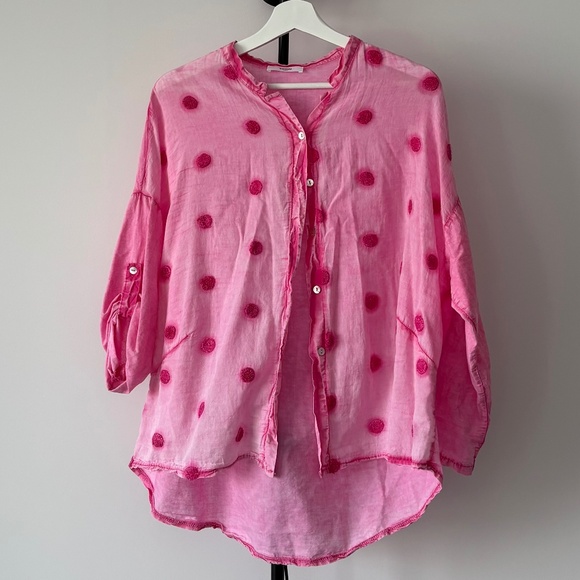 Pink Shirt with pompons - Picture 1 of 10